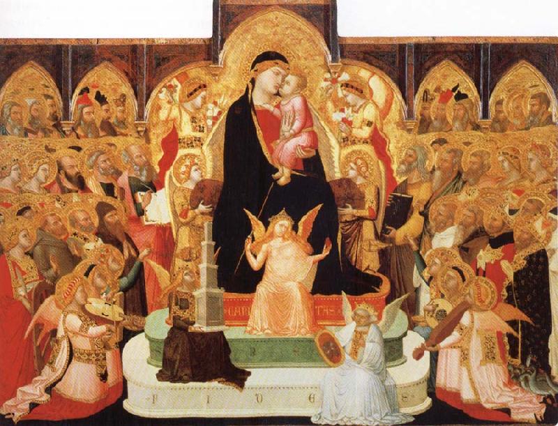Ambrogio Lorenzetti Madonna with Angels and Saint China oil painting art